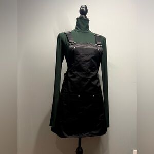 Versace Jeans Couture Structured Pinafore Dress — Made in Italy